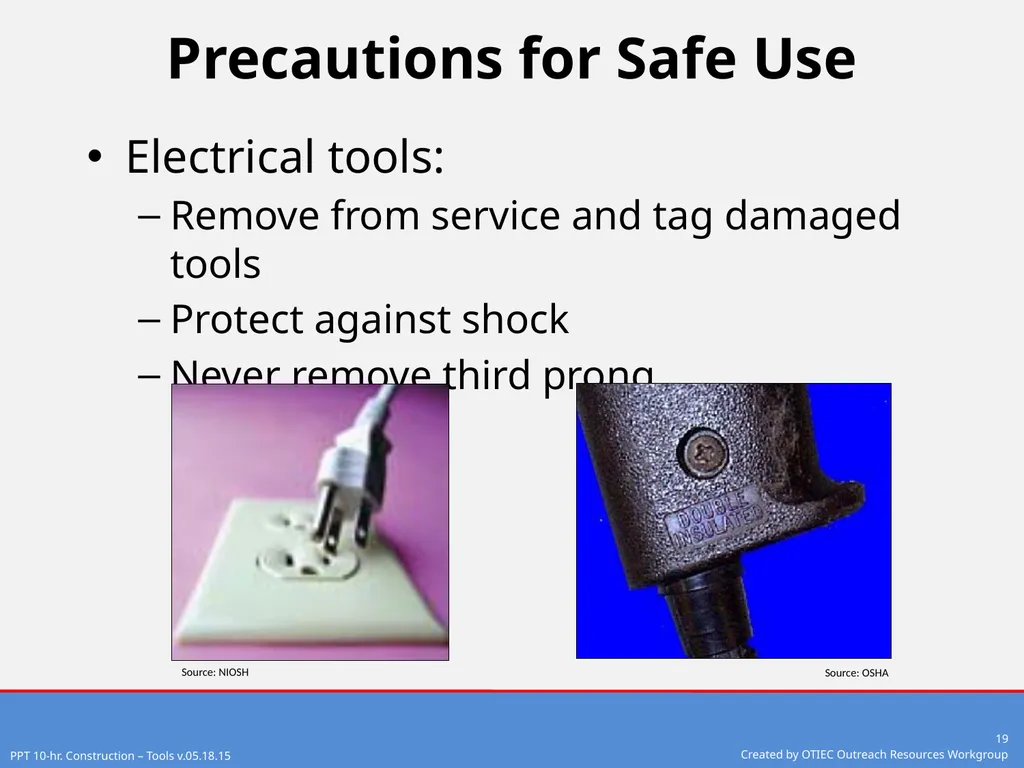 Tools – Hand and Power 10-Hour Construction - slide 19 of 38