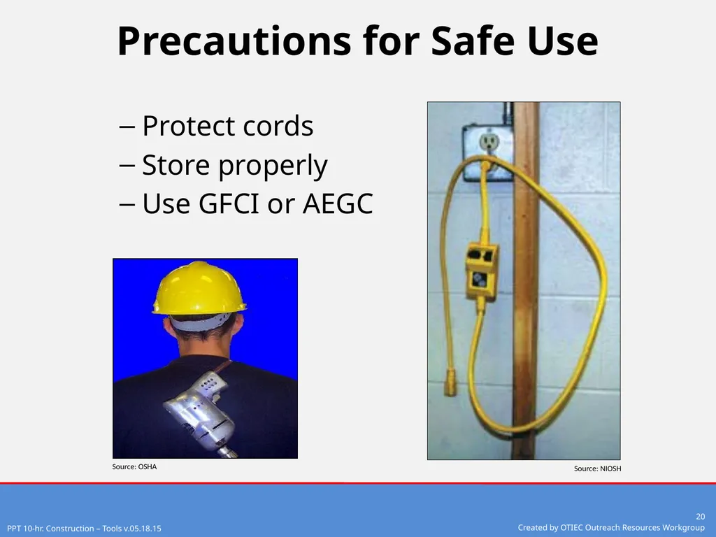Tools – Hand and Power 10-Hour Construction - slide 20 of 38