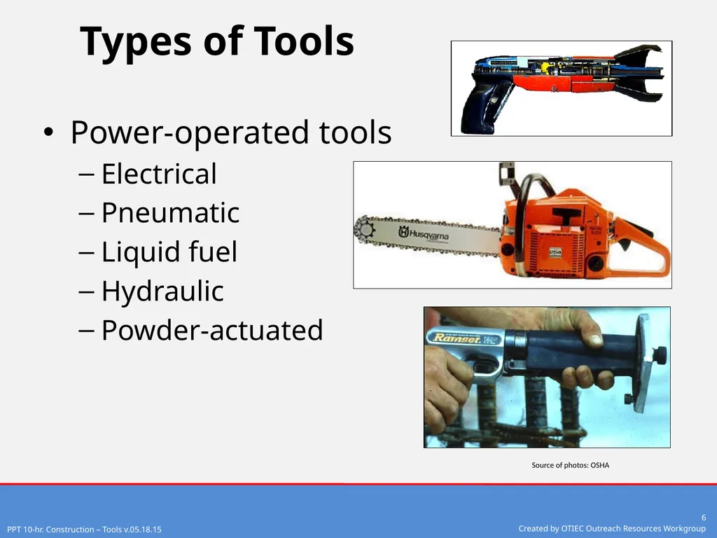 Tools – Hand and Power 10-Hour Construction - slide 6 of 38