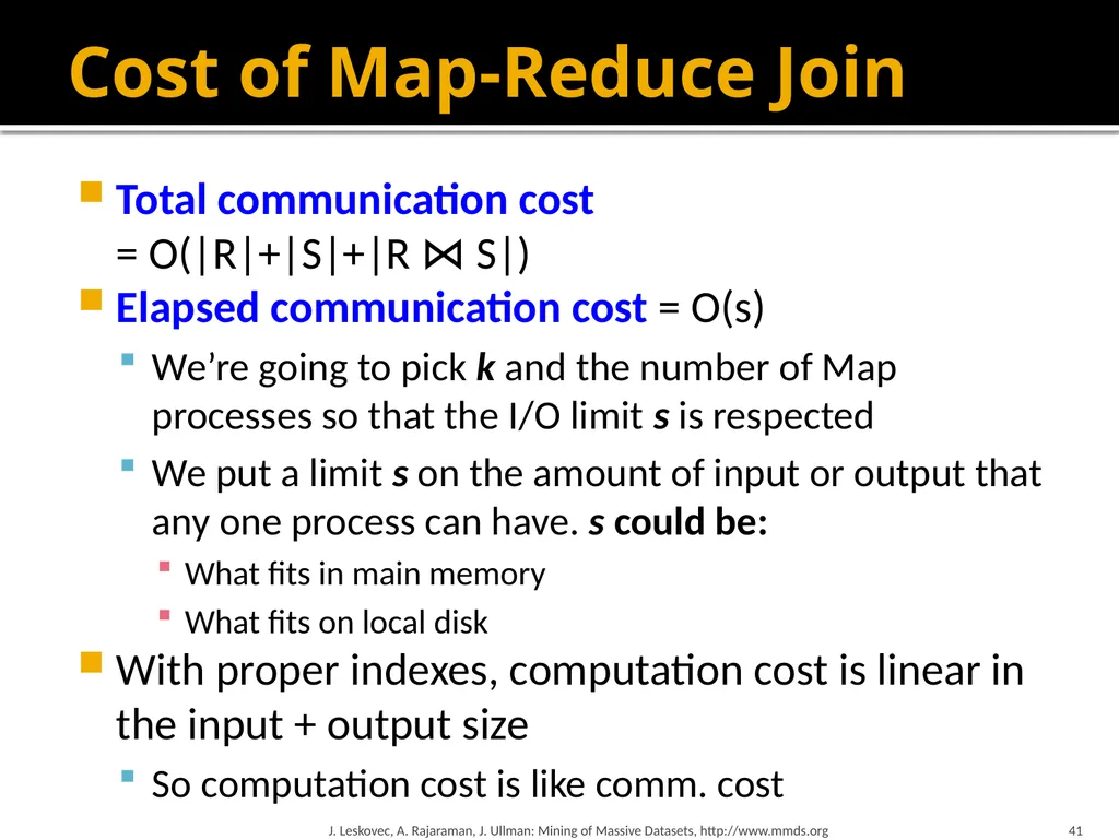Map-Reduce and the New Software Stack Mining of - slide 41 of 48