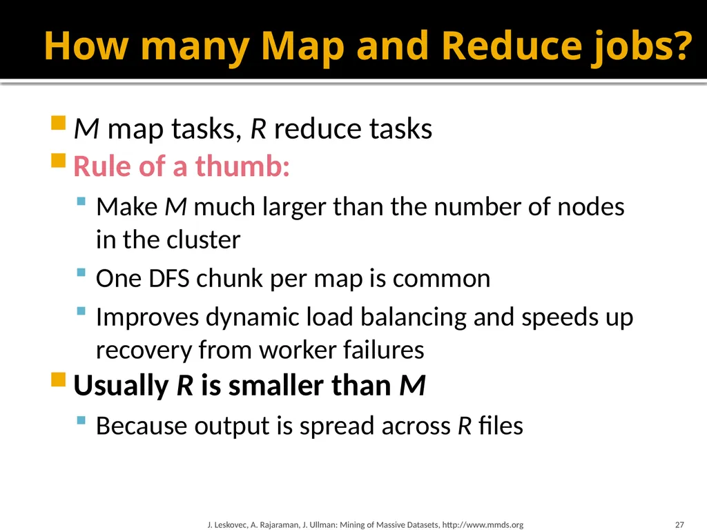 Map-Reduce and the New Software Stack Mining of - slide 27 of 48