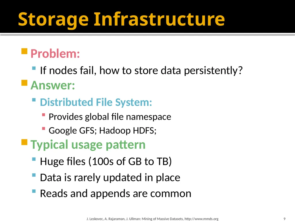 Map-Reduce and the New Software Stack Mining of - slide 9 of 48