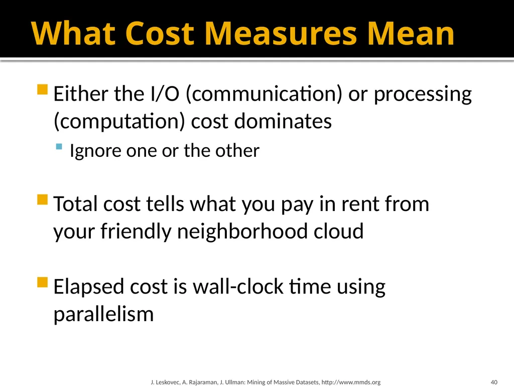 Map-Reduce and the New Software Stack Mining of - slide 40 of 48