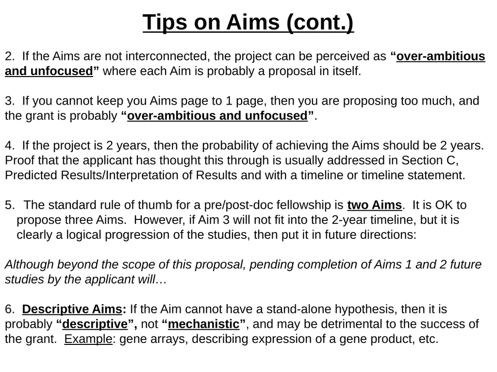 2020 AHA Fellowship Grant Writing Workshop Dr. - slide 20 of 35