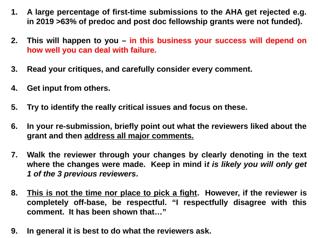 2020 AHA Fellowship Grant Writing Workshop Dr. - slide 31 of 35