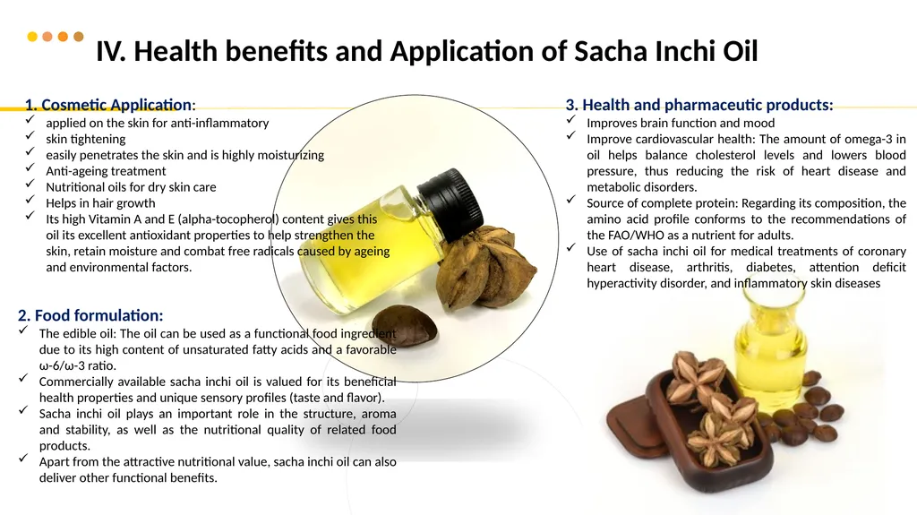 Scientific Papers Review Sacha Inchi Seed Oil - slide 9 of 12