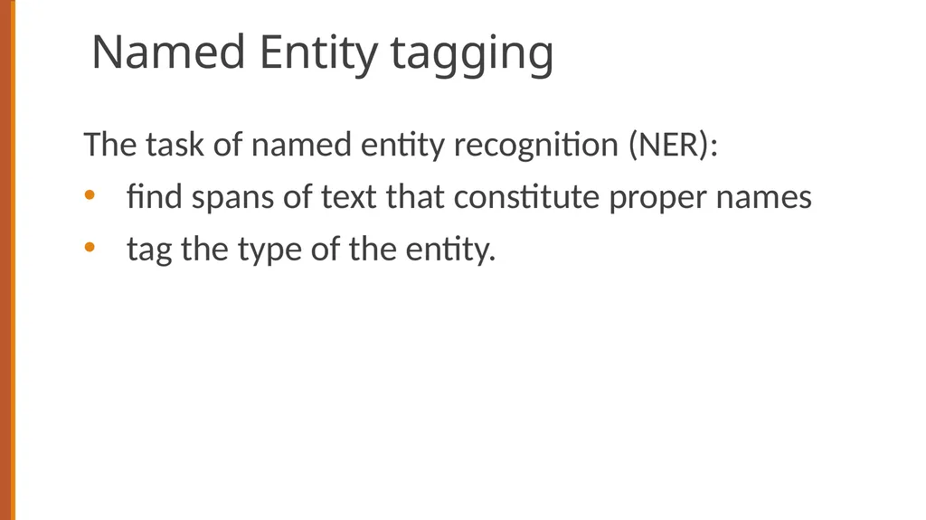 Sequence Labeling for Part of Speech and Named - slide 17 of 26