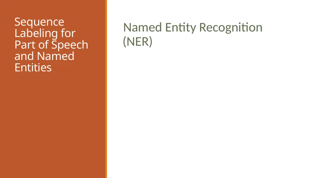 Sequence Labeling for Part of Speech and Named - slide 26 of 26
