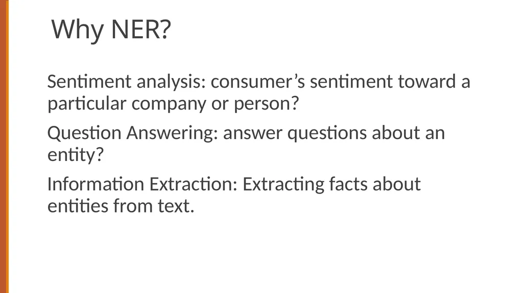 Sequence Labeling for Part of Speech and Named - slide 19 of 26