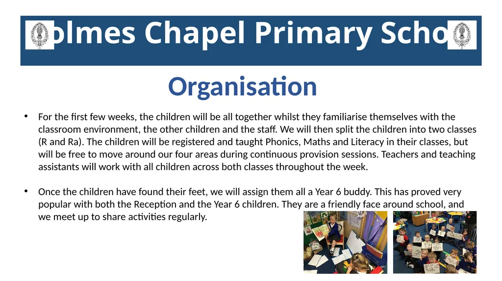 Holmes Chapel Primary School Welcome to Reception - slide 2 of 8