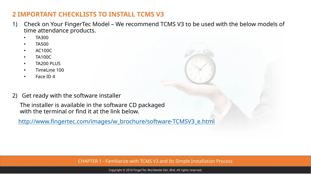 Copyright © 2016 FingerTec Worldwide Sdn. Bhd. All - slide 3 of 99
