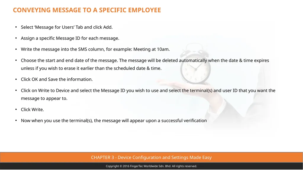 Copyright © 2016 FingerTec Worldwide Sdn. Bhd. All - slide 41 of 99