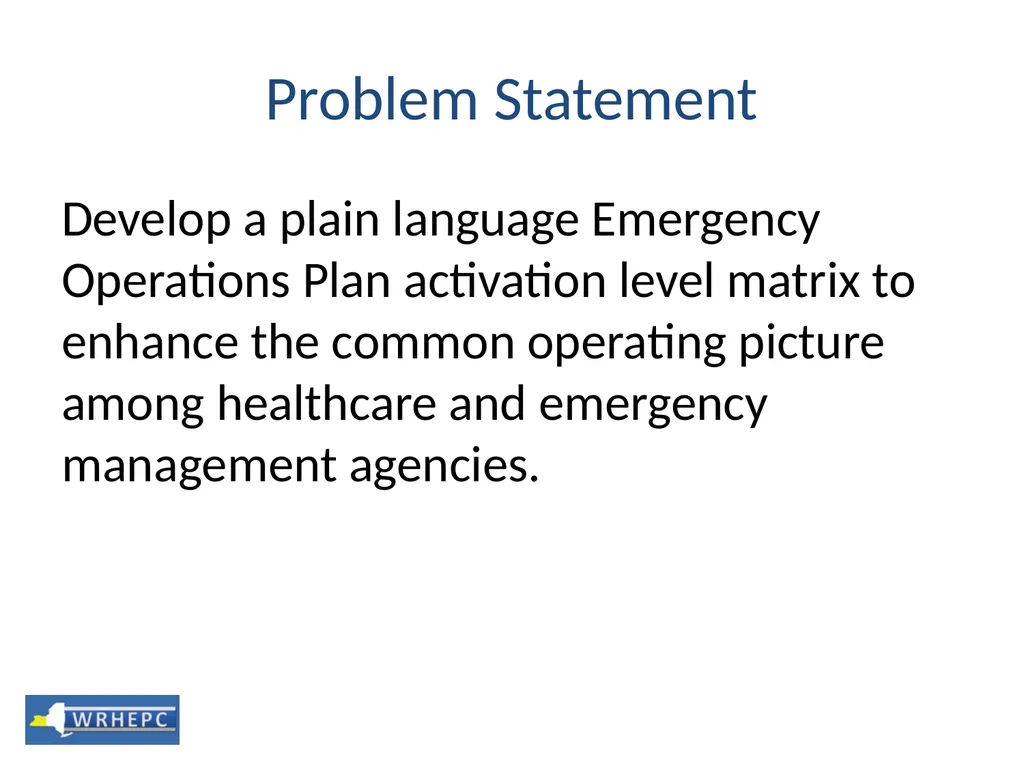 Emergency Operations Activation Levels Southern - slide 3 of 13
