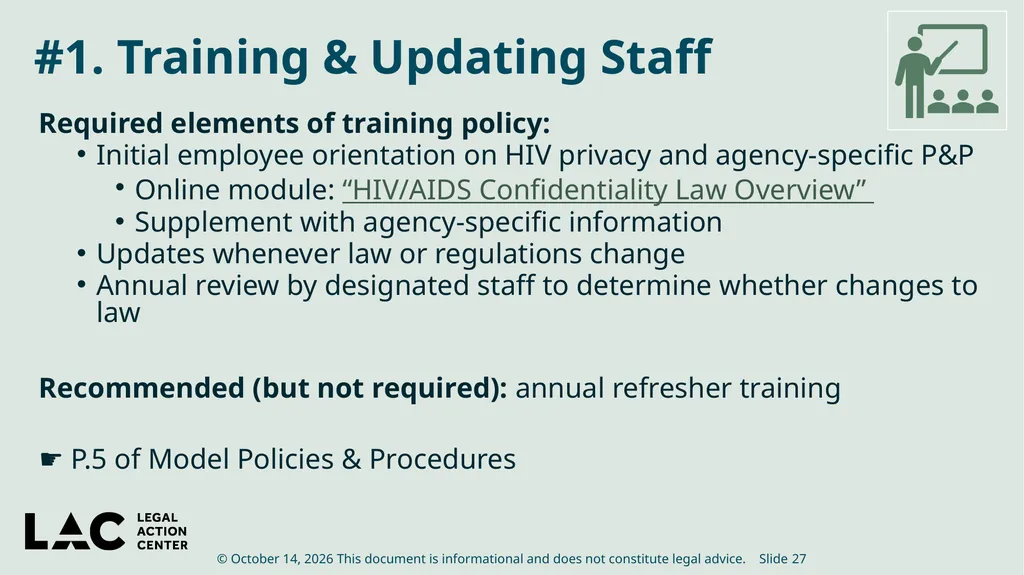 HIV Privacy in Practice How to Create and Update - slide 27 of 88