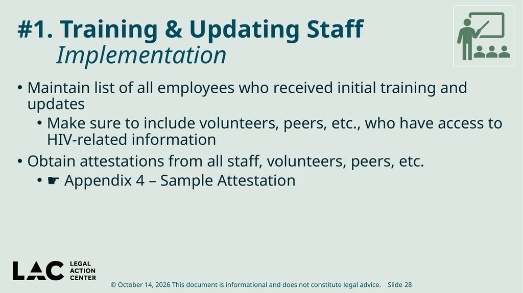 HIV Privacy in Practice How to Create and Update - slide 28 of 88