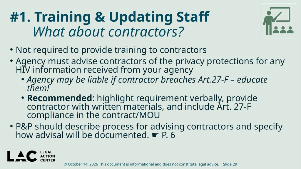 HIV Privacy in Practice How to Create and Update - slide 29 of 88