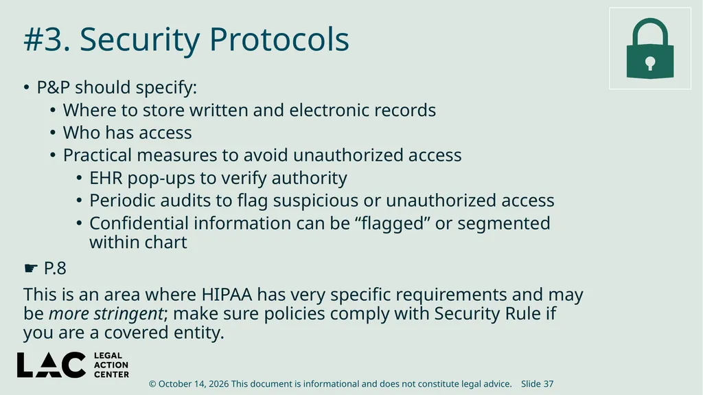 HIV Privacy in Practice How to Create and Update - slide 37 of 88