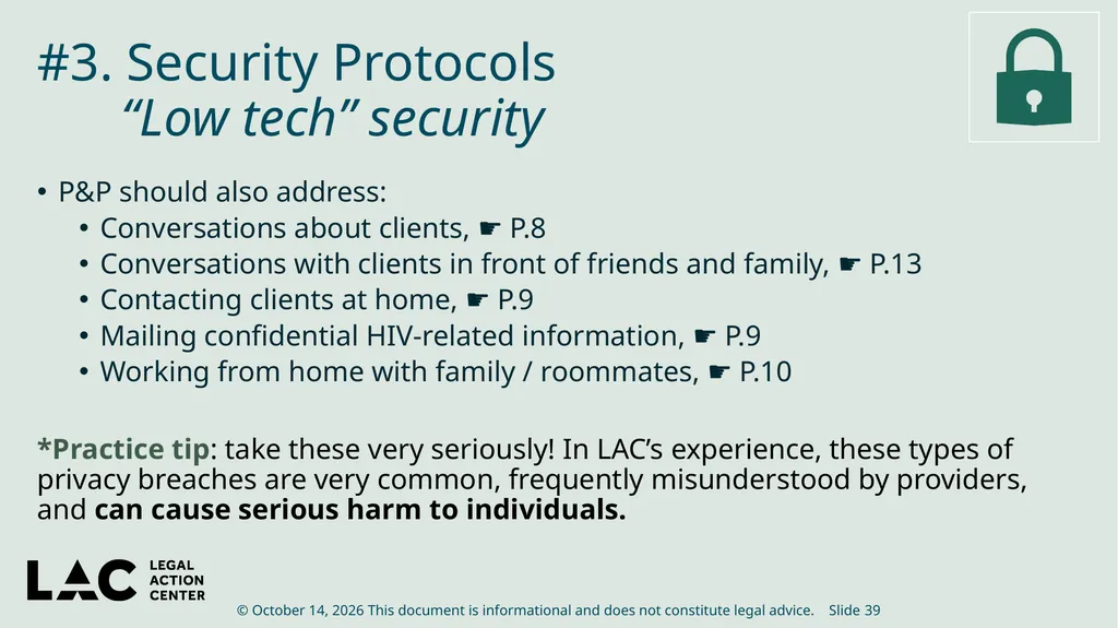 HIV Privacy in Practice How to Create and Update - slide 39 of 88