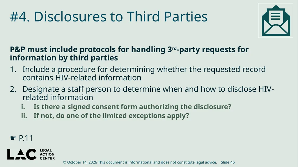 HIV Privacy in Practice How to Create and Update - slide 46 of 88