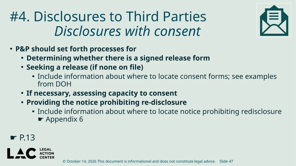 HIV Privacy in Practice How to Create and Update - slide 47 of 88