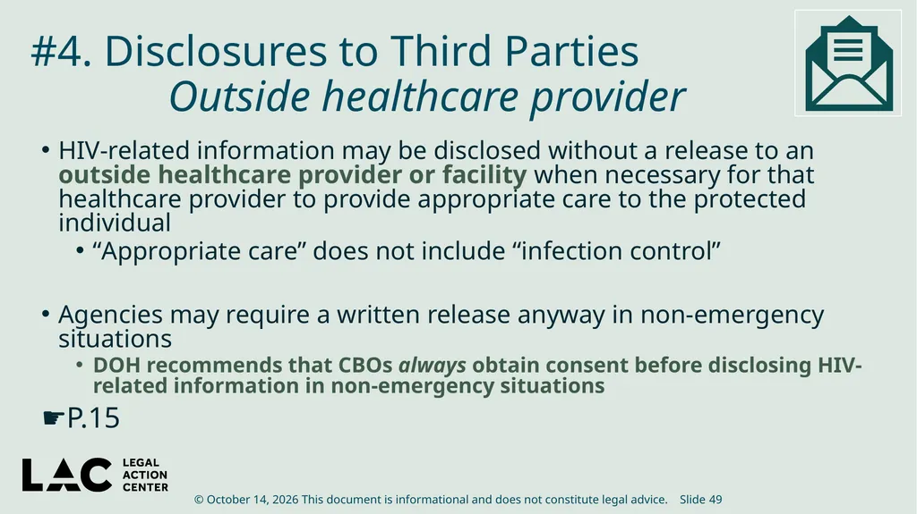 HIV Privacy in Practice How to Create and Update - slide 49 of 88