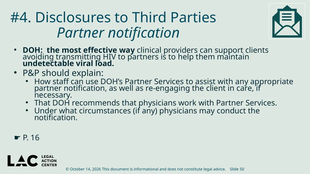 HIV Privacy in Practice How to Create and Update - slide 50 of 88