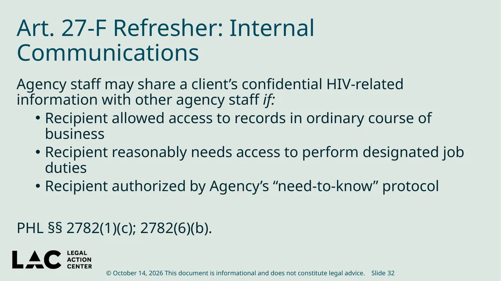 HIV Privacy in Practice How to Create and Update - slide 32 of 88