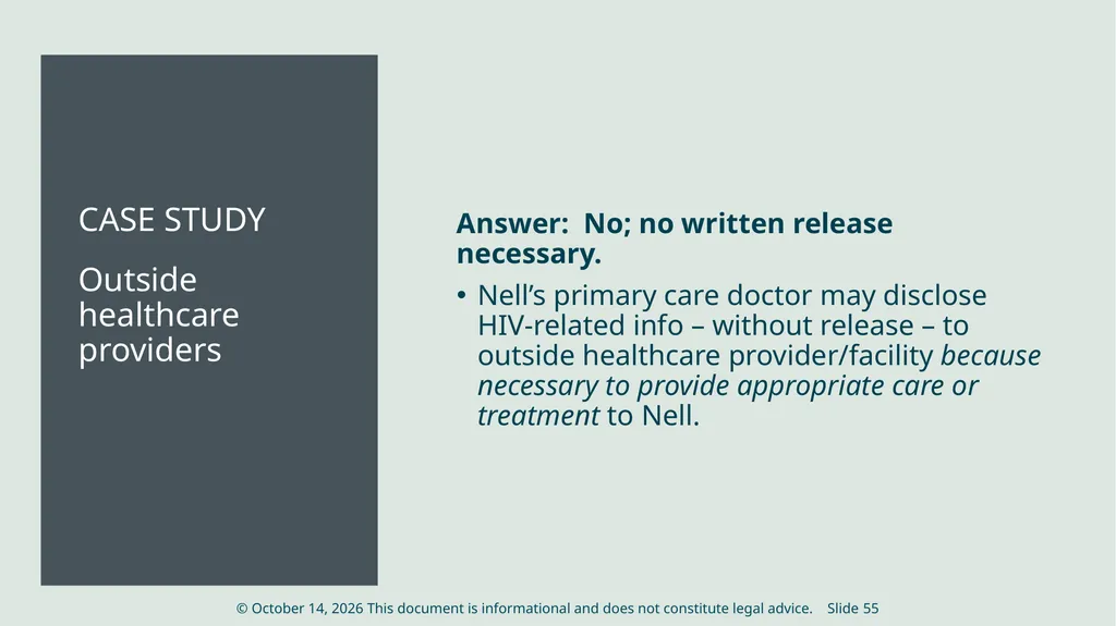HIV Privacy in Practice How to Create and Update - slide 55 of 88