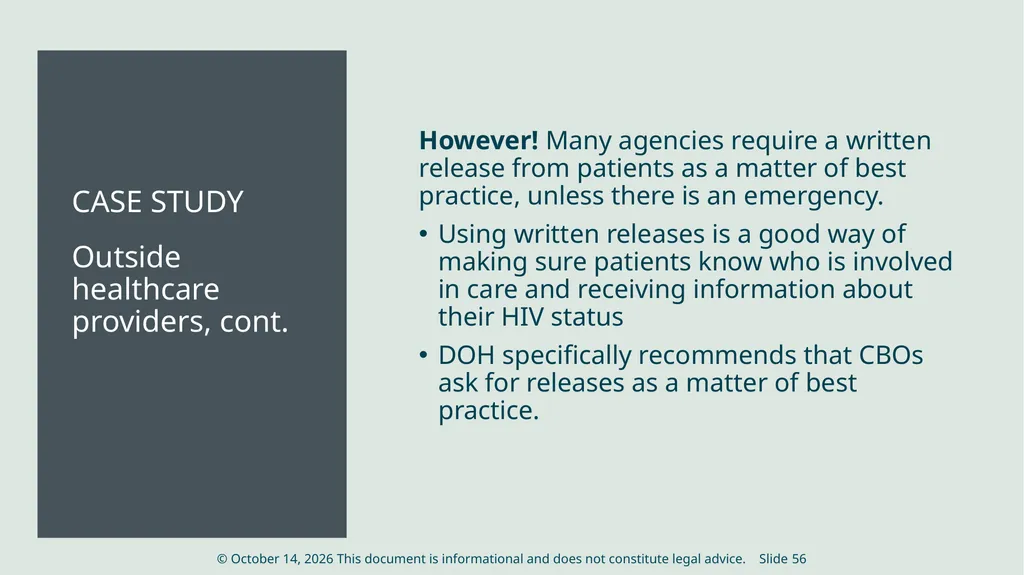 HIV Privacy in Practice How to Create and Update - slide 56 of 88
