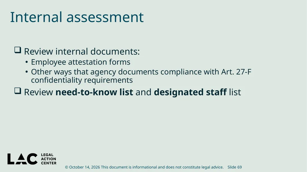 HIV Privacy in Practice How to Create and Update - slide 69 of 88