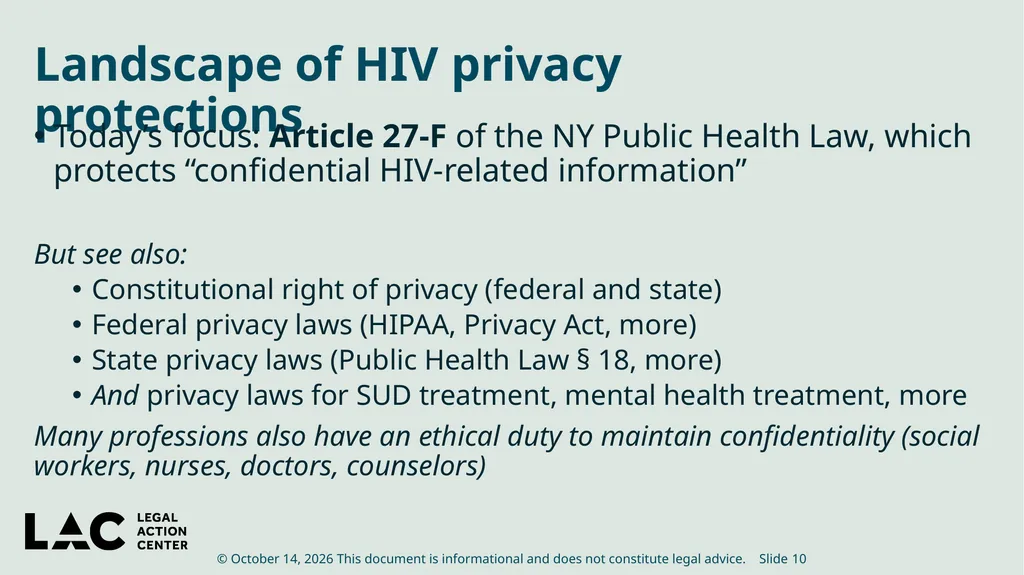 HIV Privacy in Practice How to Create and Update - slide 10 of 88