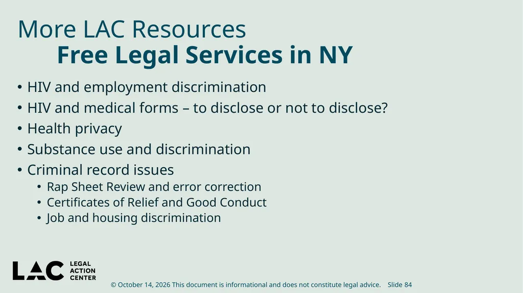 HIV Privacy in Practice How to Create and Update - slide 84 of 88