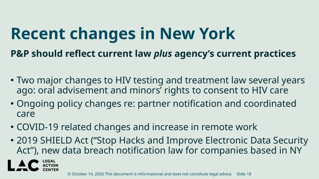 HIV Privacy in Practice How to Create and Update - slide 18 of 88