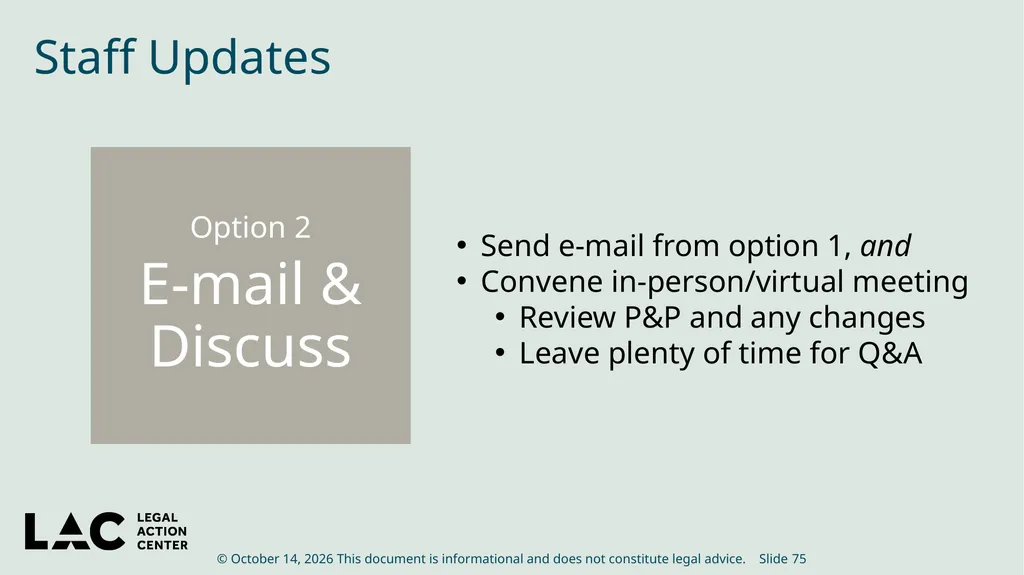 HIV Privacy in Practice How to Create and Update - slide 75 of 88