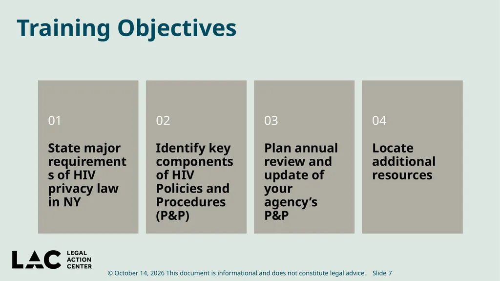 HIV Privacy in Practice How to Create and Update - slide 7 of 88