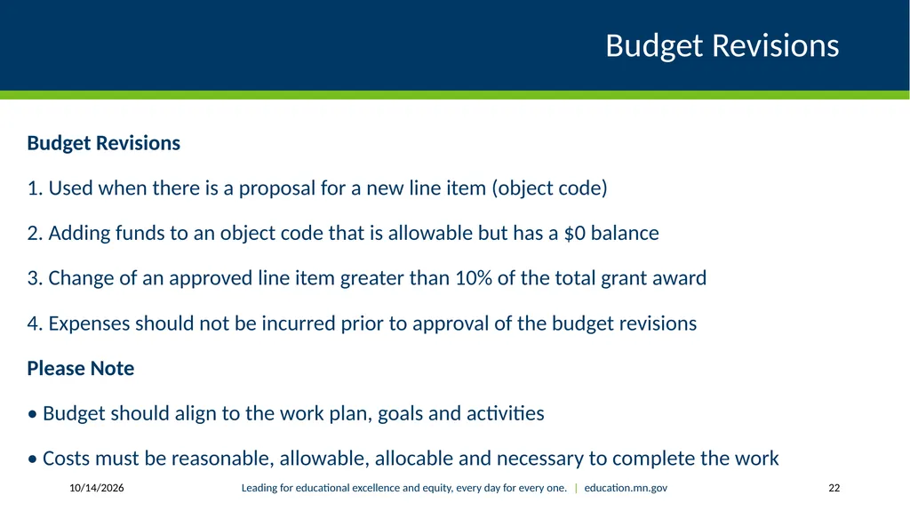 Authorized Representative Role - Grants Management - slide 22 of 28