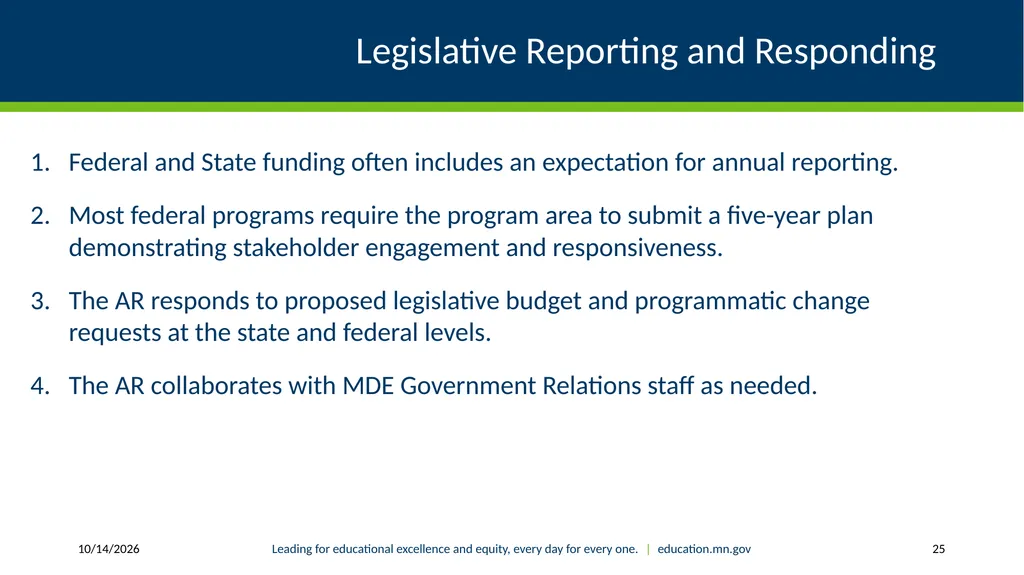 Authorized Representative Role - Grants Management - slide 25 of 28