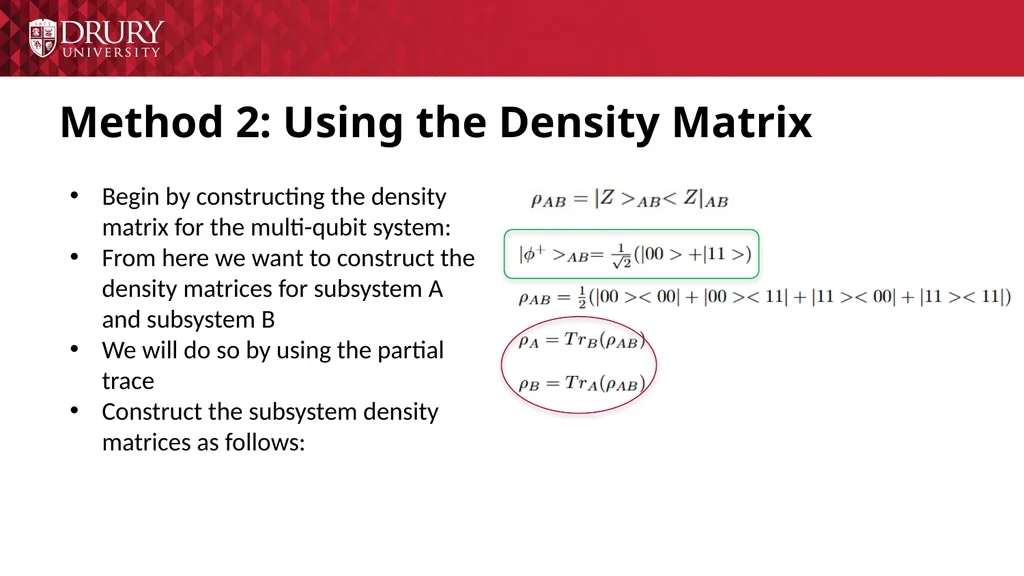 Using the Schmidt Decomposition Method to - slide 16 of 24