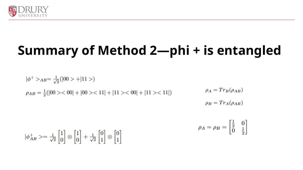 Using the Schmidt Decomposition Method to - slide 19 of 24