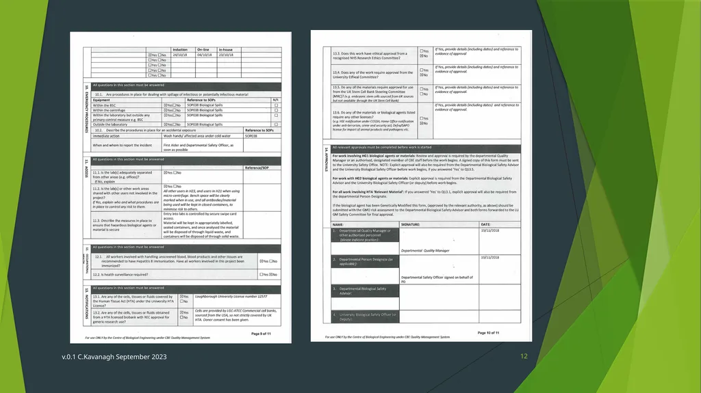 CBE Risk Assessment Induction Training v.0.1 - slide 12 of 30
