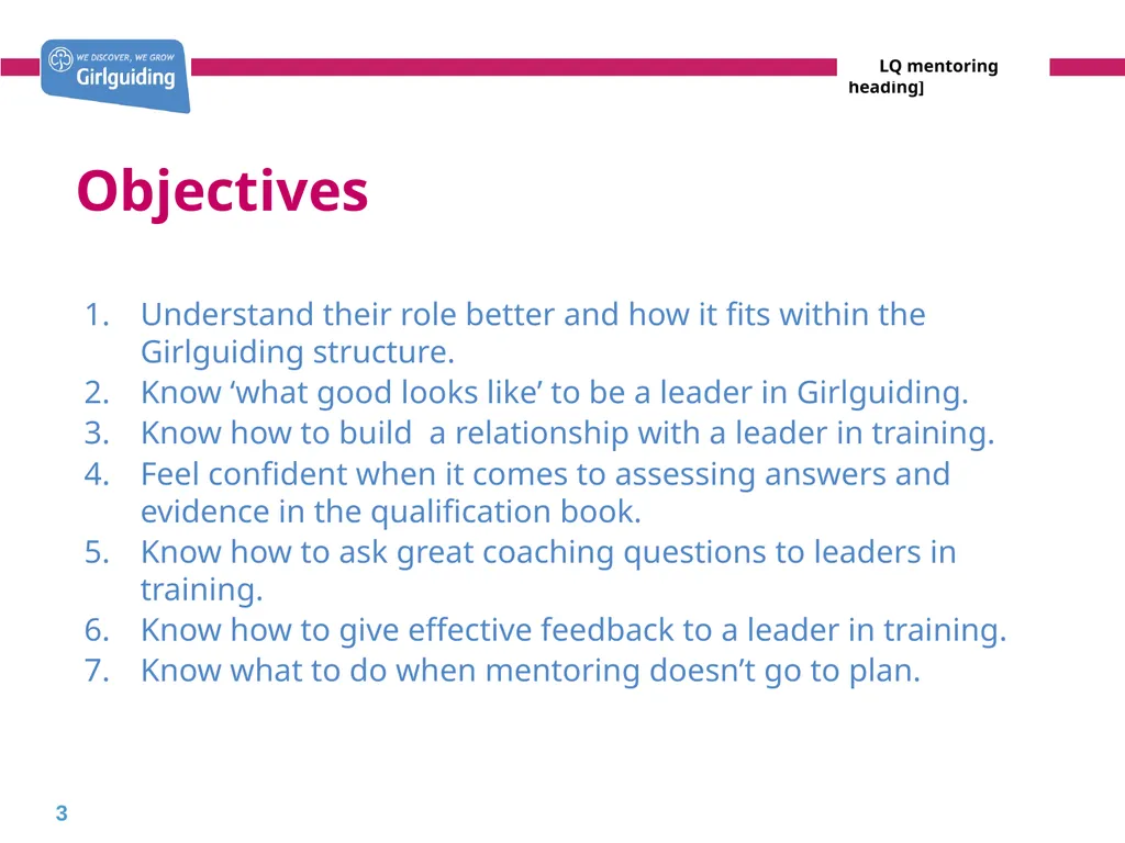 Mentoring leaders in training Today’s trainer: - slide 3 of 19