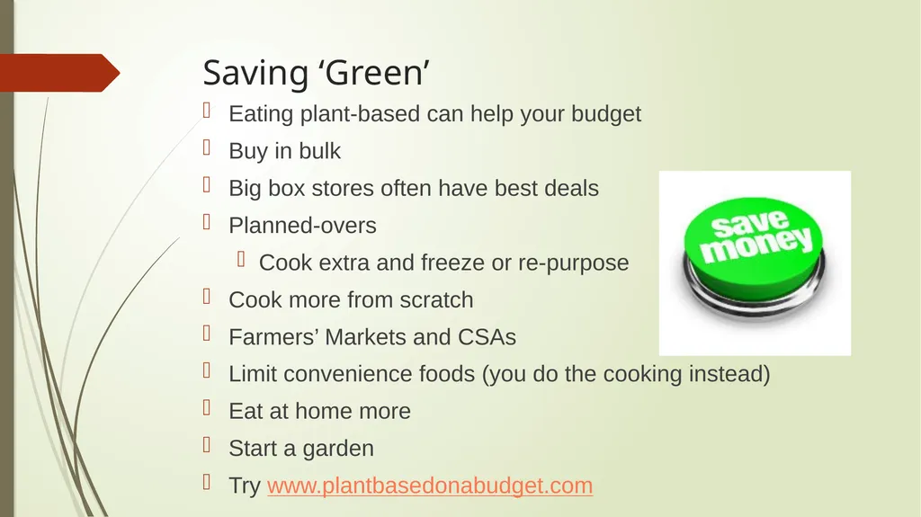Go green! Debbie Lucus, MS, RD, CDE 08.04.20 - slide 14 of 19