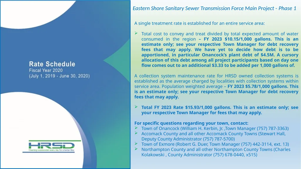 Eastern Shore Sanitary Sewer Transmission Force - slide 17 of 19
