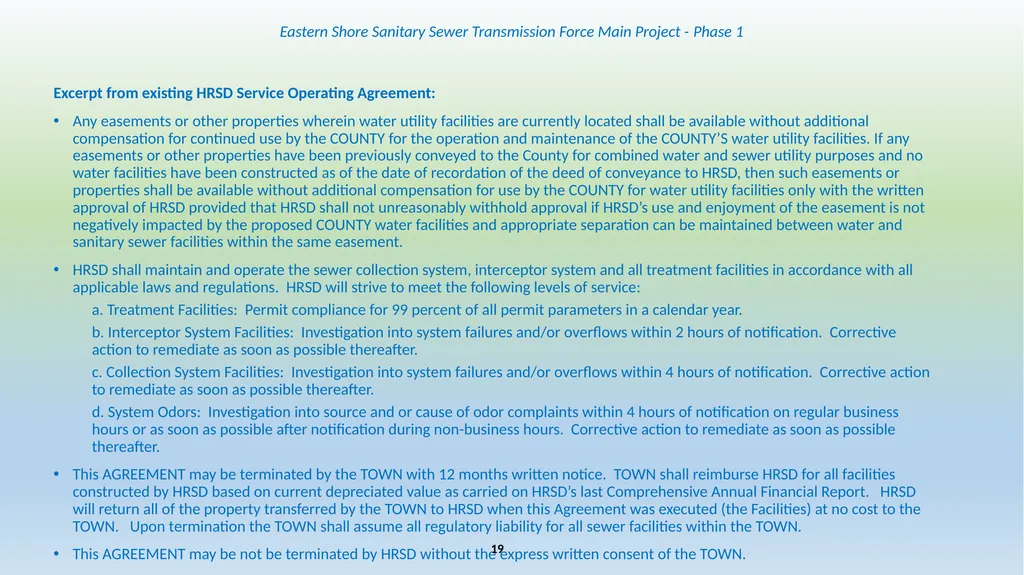 Eastern Shore Sanitary Sewer Transmission Force - slide 19 of 19