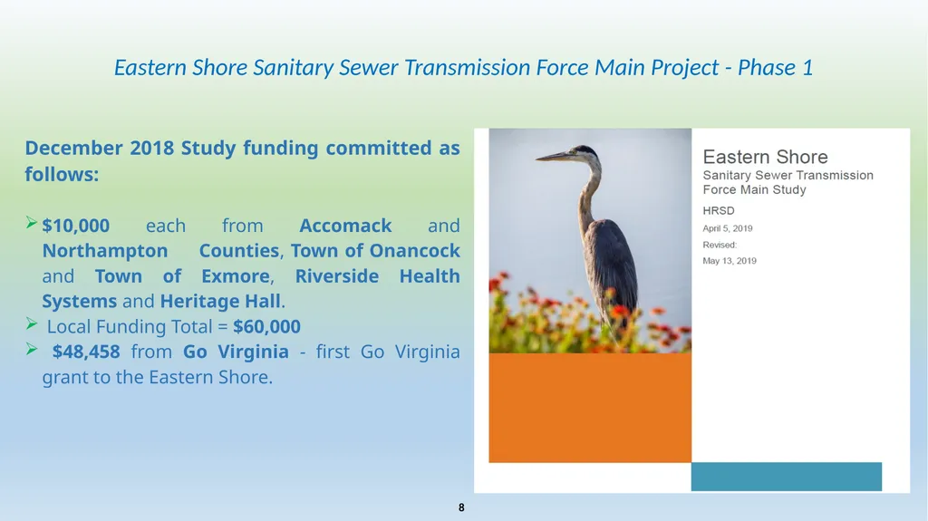 Eastern Shore Sanitary Sewer Transmission Force - slide 8 of 19