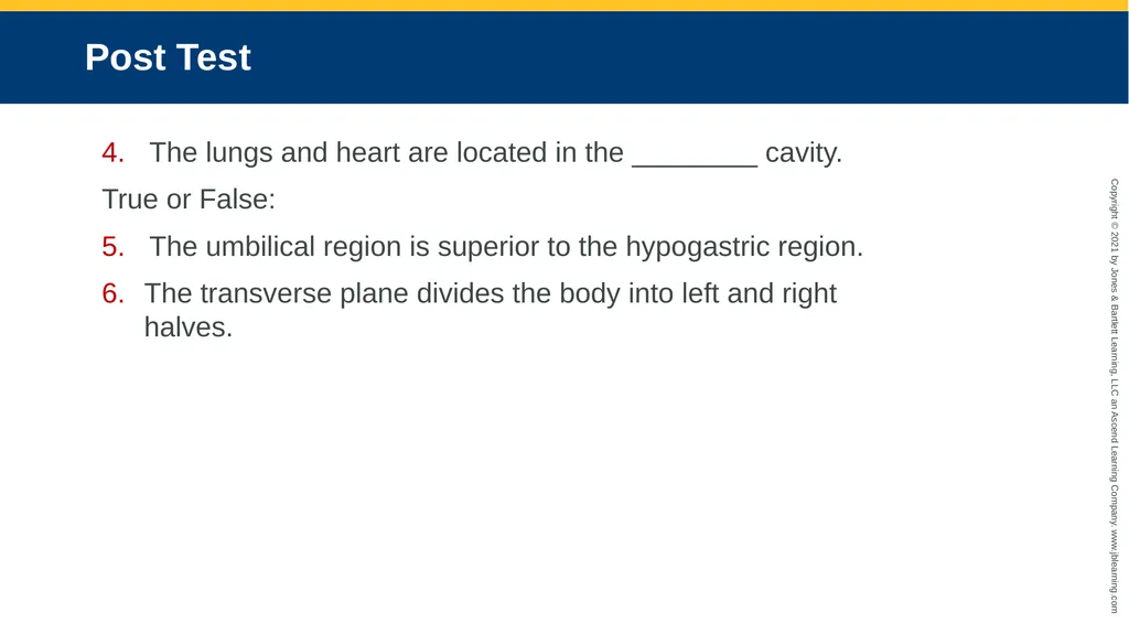 Body Structure CHAPTER 2 Learning Objectives List - slide 61 of 64