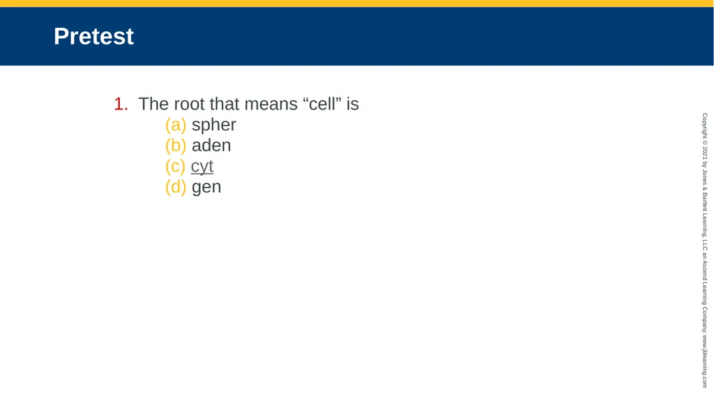 Body Structure CHAPTER 2 Learning Objectives List - slide 5 of 64