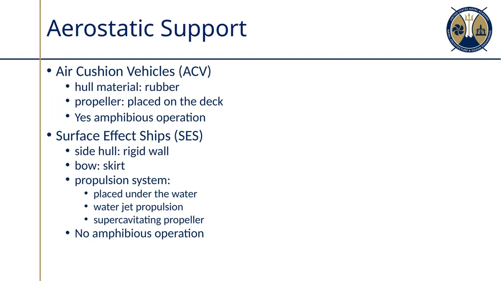 Ship Types Sections 2.1 – 2.2 Factors which - slide 9 of 32