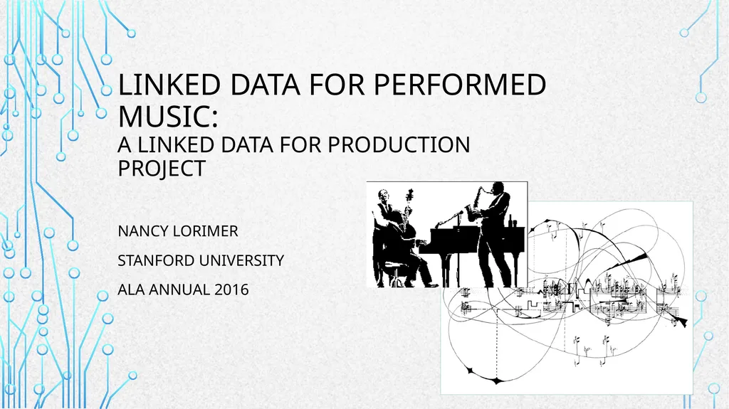 Linked Data for Performed Music: a LINKED DATA FOR - slide 1 of 13