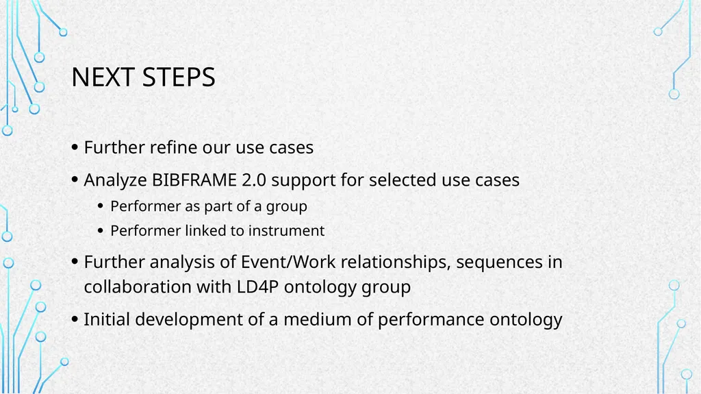 Linked Data for Performed Music: a LINKED DATA FOR - slide 12 of 13